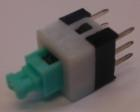 2ák. 2áll. Nyomó 2xváltó 6 kiv 8x8mm négyszögl. tengely 0.1A 30VDC 1.6N CANAL ELECTR. (800L)